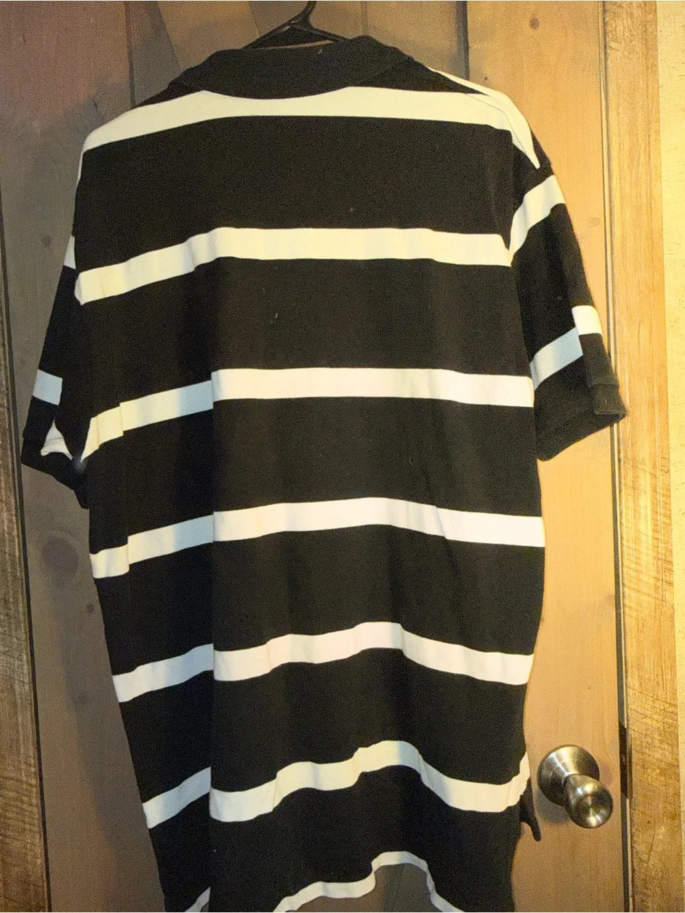 Ralph Lauren Men’s Black & White Horizontal Stripe Polo